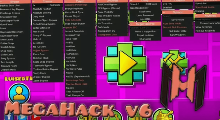 Mega Hack на Geometry Dash 2.2 v2.2.143 скачать на андроид бесплатно последняя версия